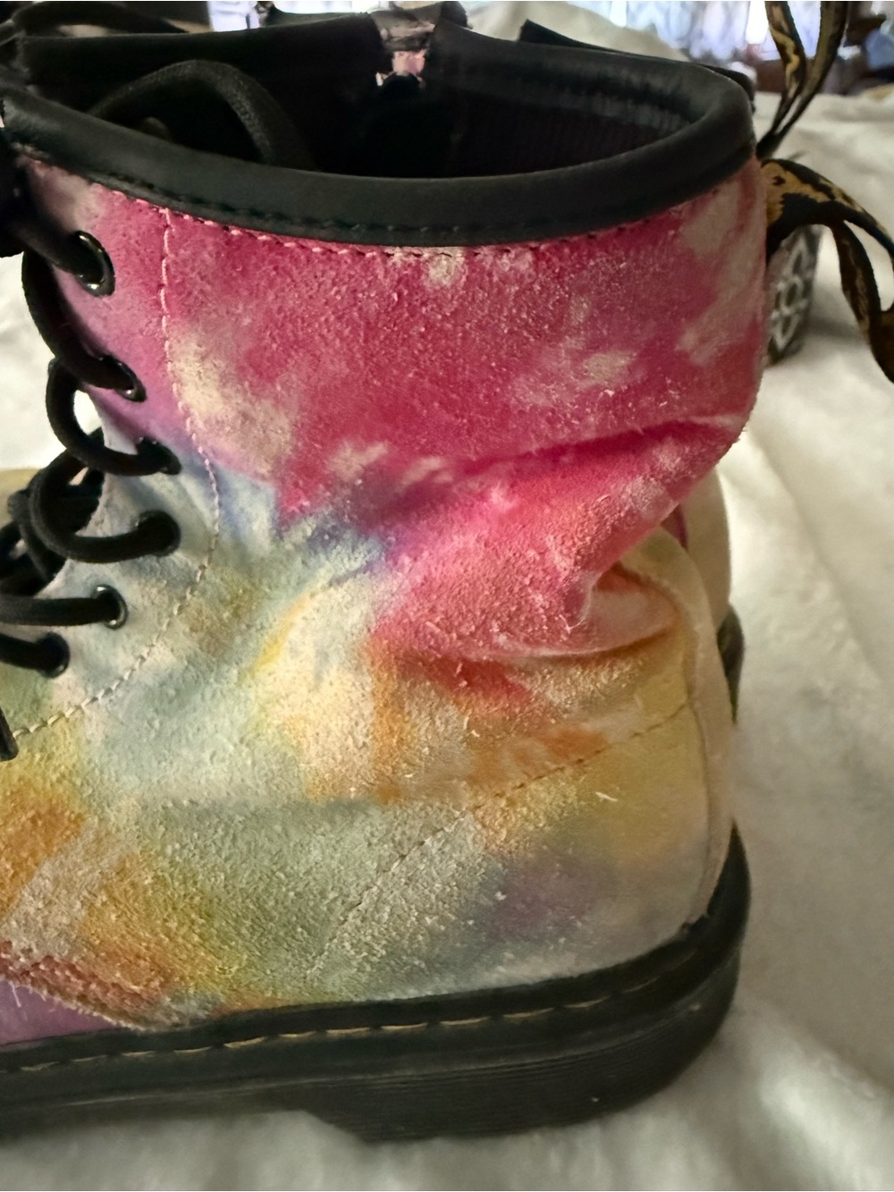 Dr. Martens 1460 Tie Dye Suede Boots size 6 women’s 5 men’s - Picture 9 of 16